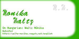 monika waltz business card